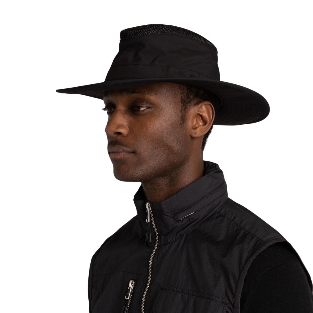 Tilley Airflo Broad Brim LTM6 Hat, Black, 7