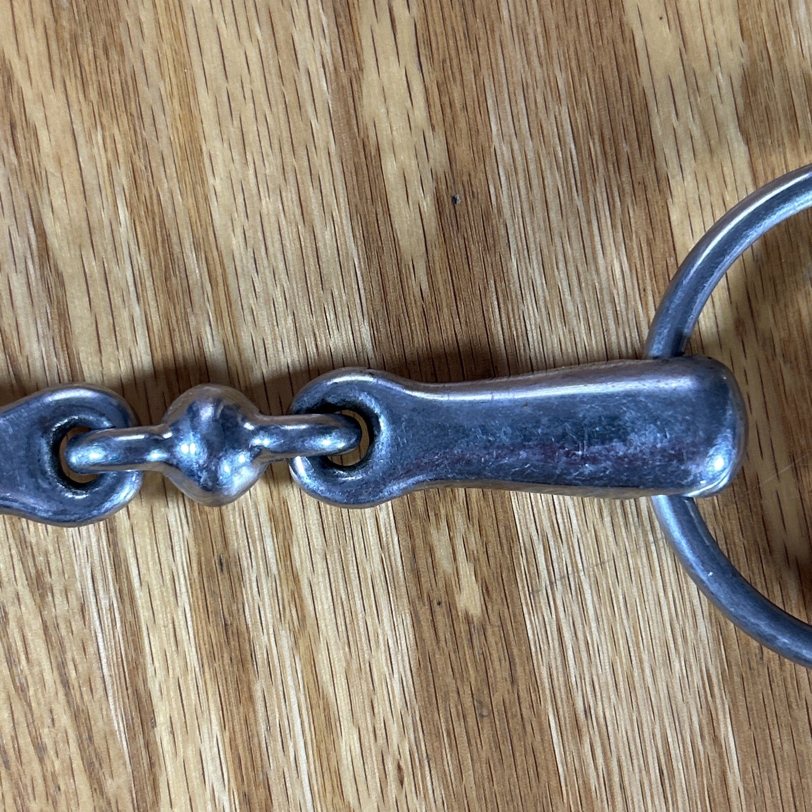 Loose Ring Snaffle Bit With Peanut 4.5" Mouthpiece Riding Bridle Bit