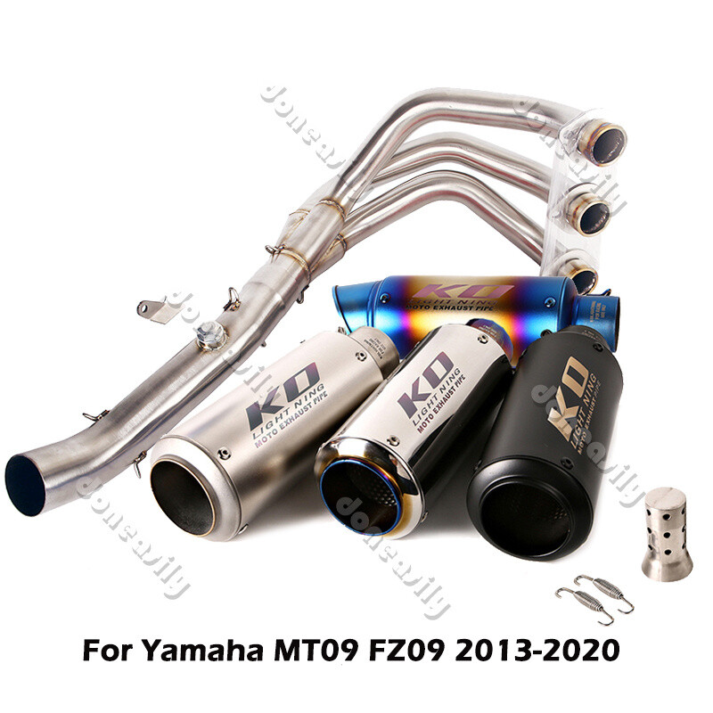 For Yamaha MT-09 XSR900 FZ09 Full Motorcycle Exhaust System Header Muffler Pipe