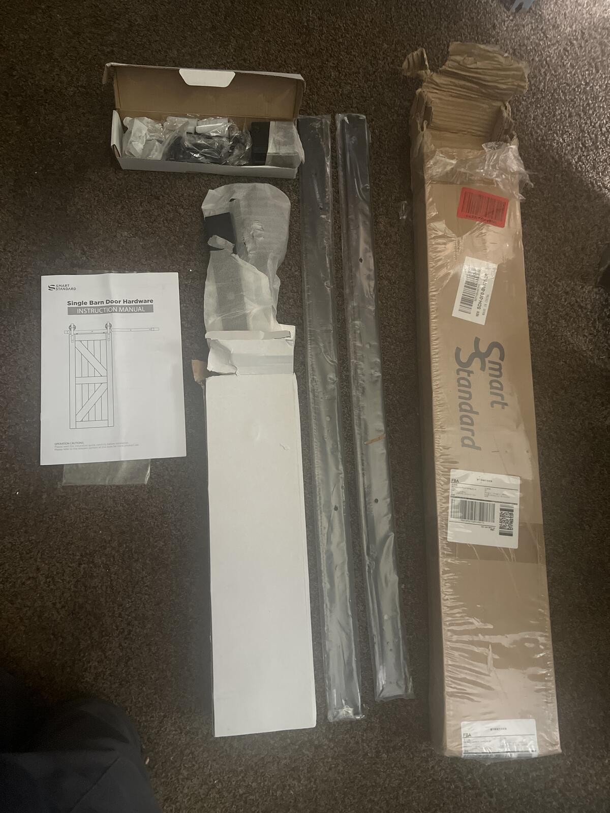 Smart Standard 6FT Single Barn Door Hardware Kit