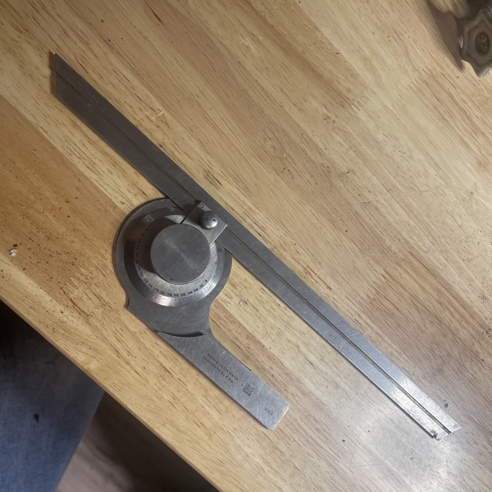 Brown & Sharpe 493 BEVEL PROTRACTOR, 12"
