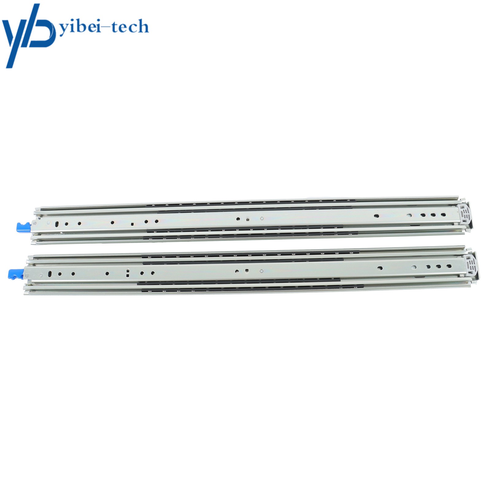 1 Pair Locking Drawer Slides 32" Full Extension & Lock 500 lb Load Capacity