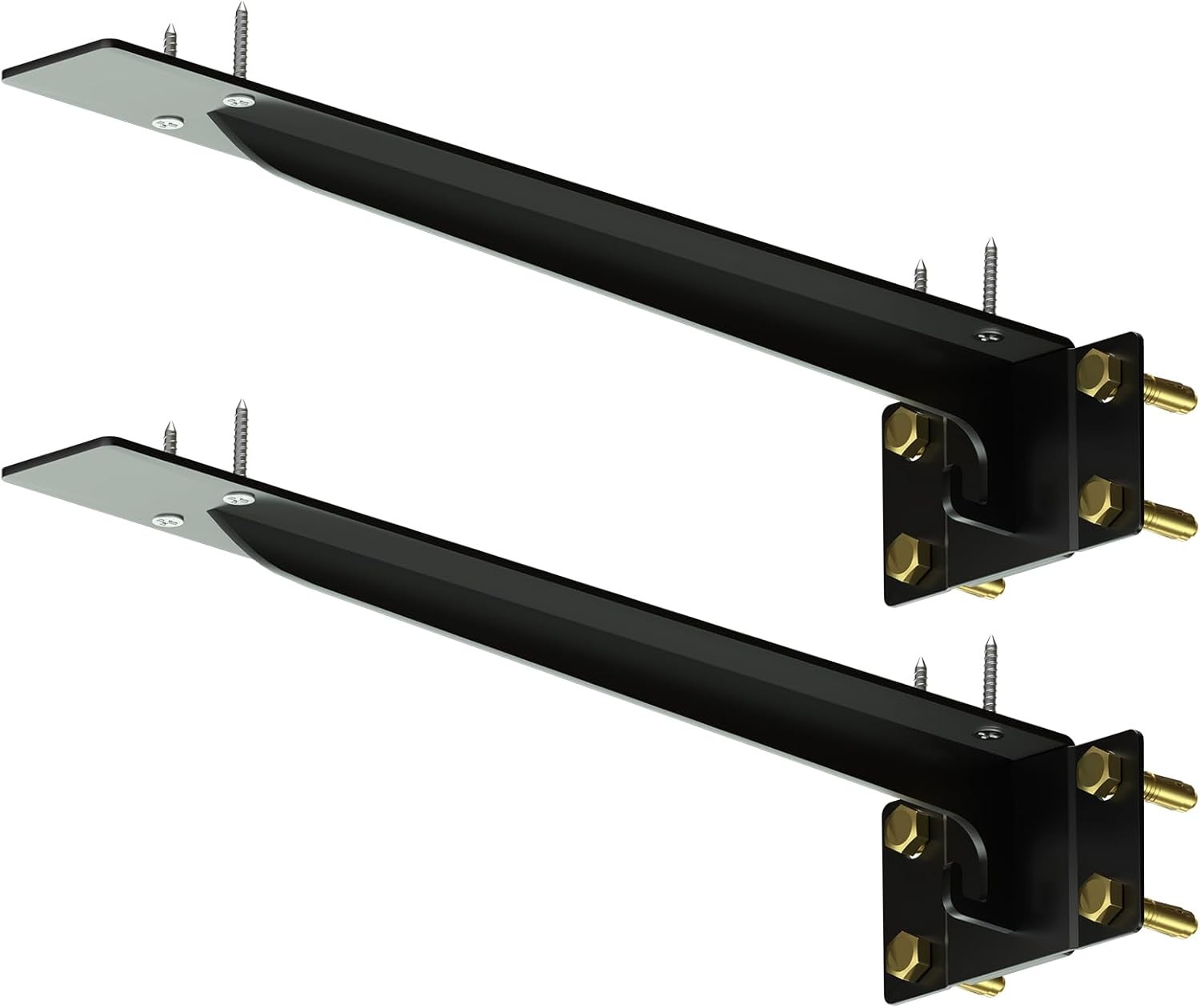 14" Heavy Duty Shelf Brackets (Set of 2) - 1500 lbs Capacity, 14 Inch, 2pack