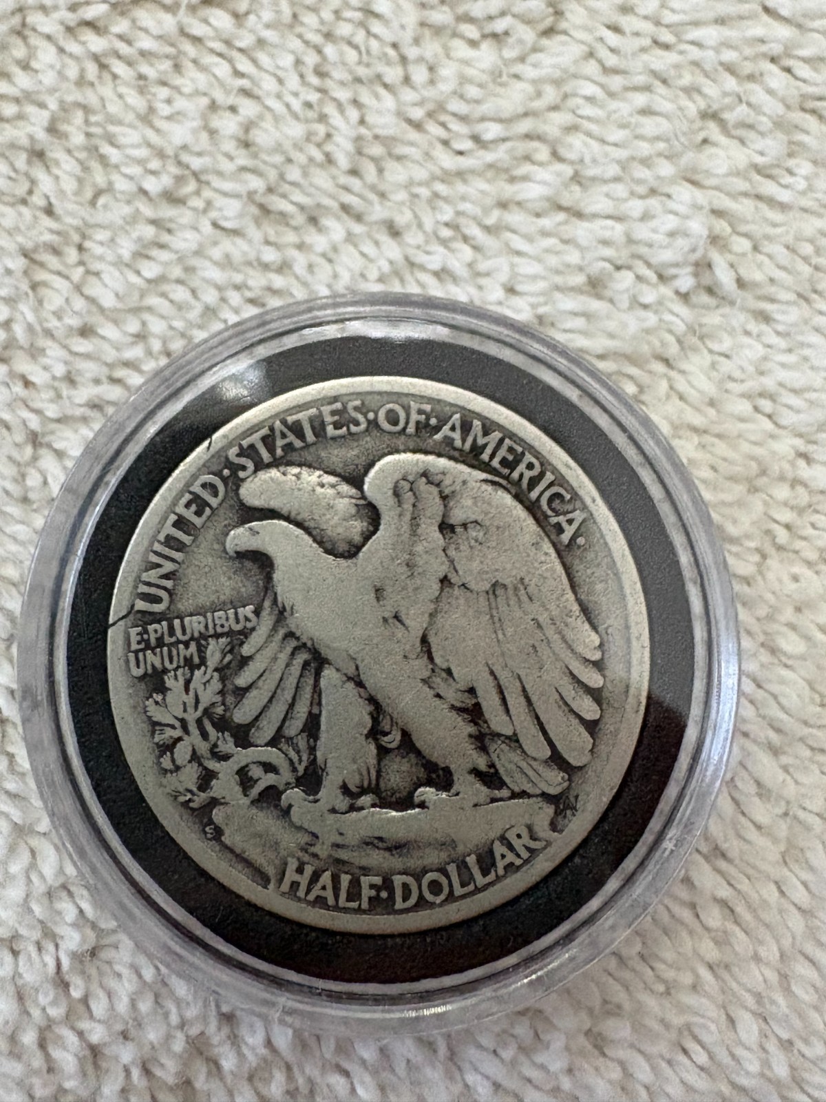 1927-S WALKING LIBERTY HALF DOLLAR - FINE