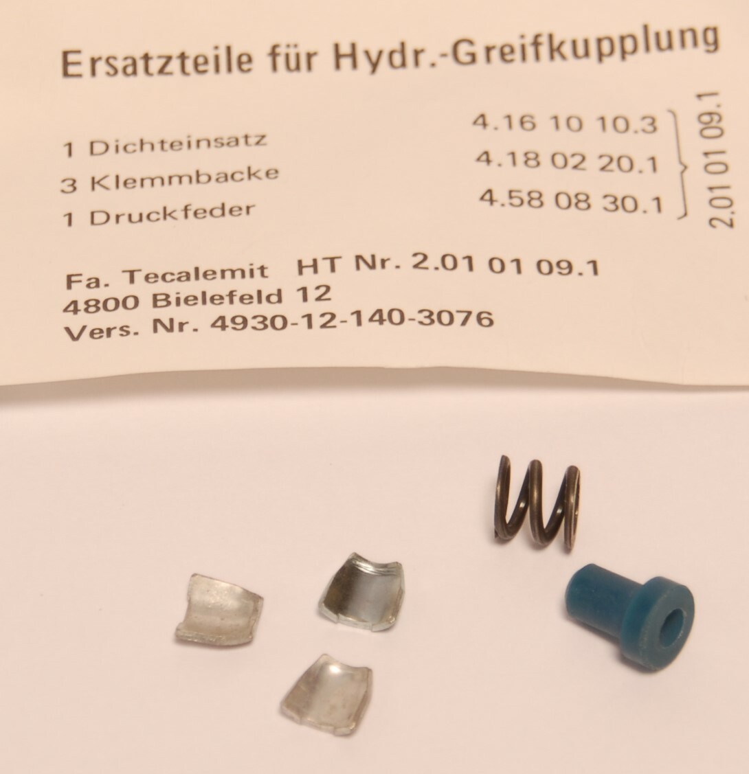 Tecalemit Spare Parts Kit for Standard Greifkupplung An Grease Press