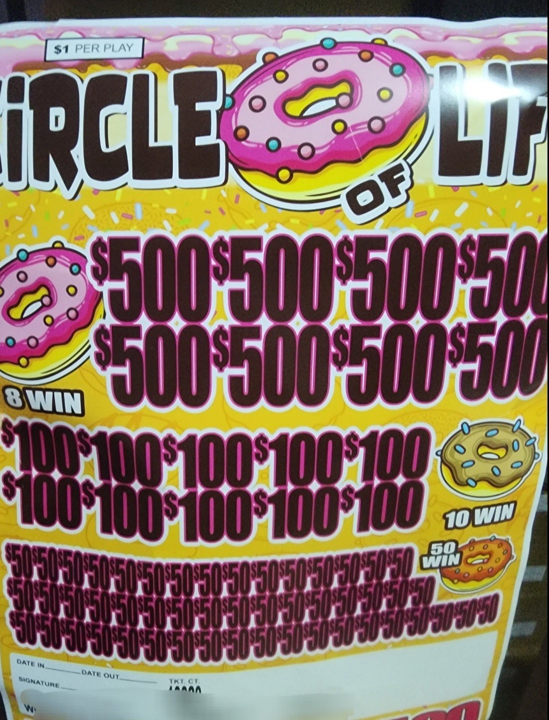 Circle Of Life Pull Tab Tickets - Jar Tickets - Game - 10200