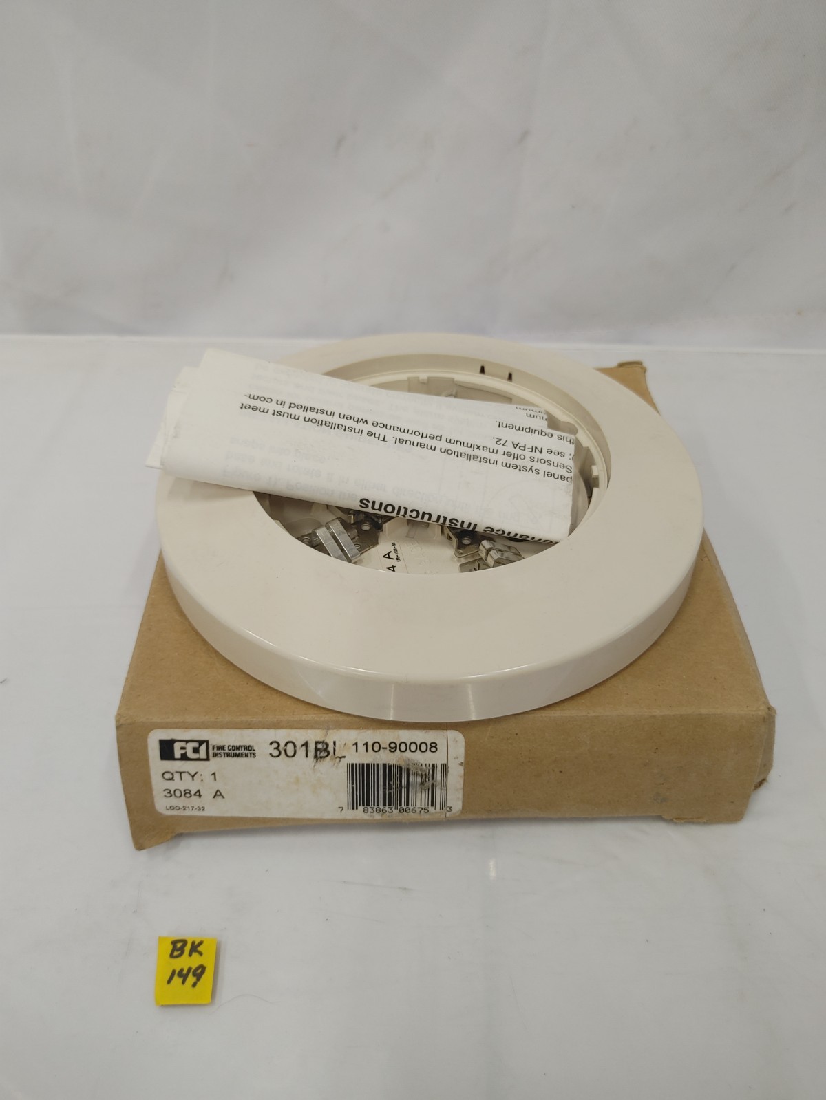 FCI 301BL Plug in Detector Base