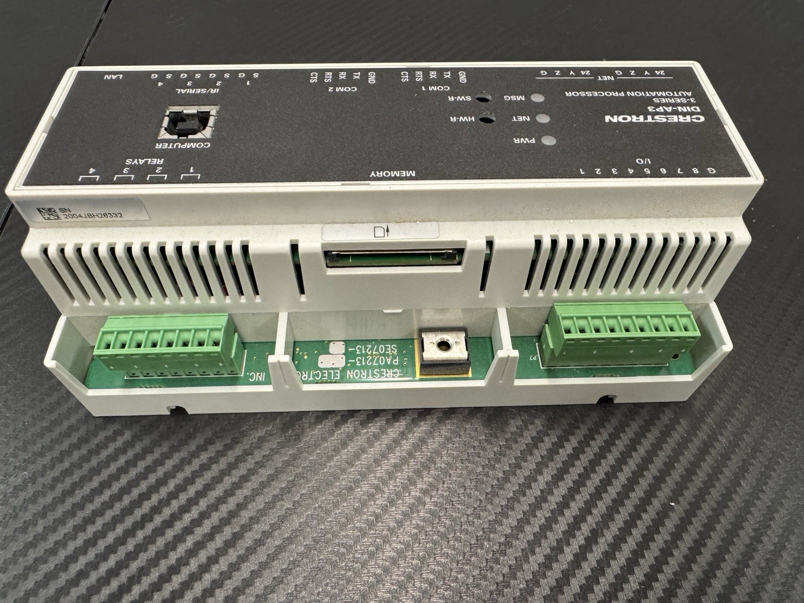 Crestron DIN-AP3 3-Series Din Rail Processor Used, Tested!