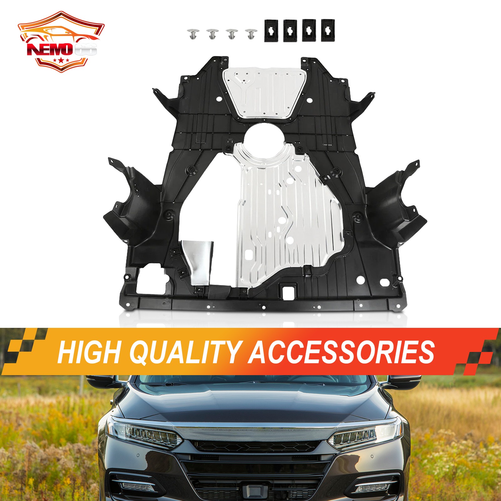Engine Splash Shield Lower Cover For 2018-2021 2022 Honda Accord 74110TVAA00