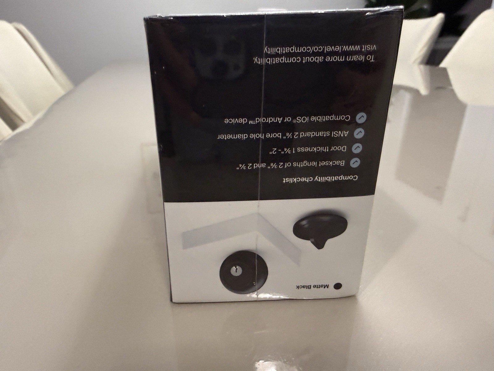 Level Lock Touch Edition - The Invisible Smart Lock - Matte Black, Sealed