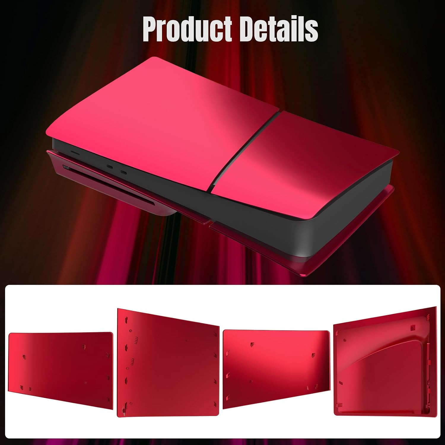 Faceplate Cover for PS5 Slim Disc Edition + 2 Controller Covers | Protective ABS