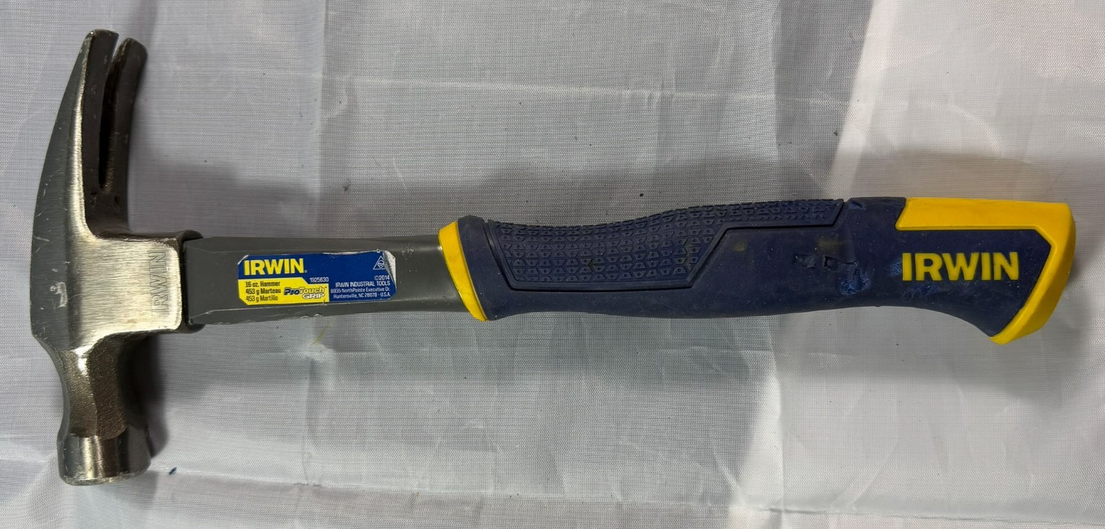 IRWIN Hammer, Fiberglass, General Purpose, Claw, 16 oz. Used