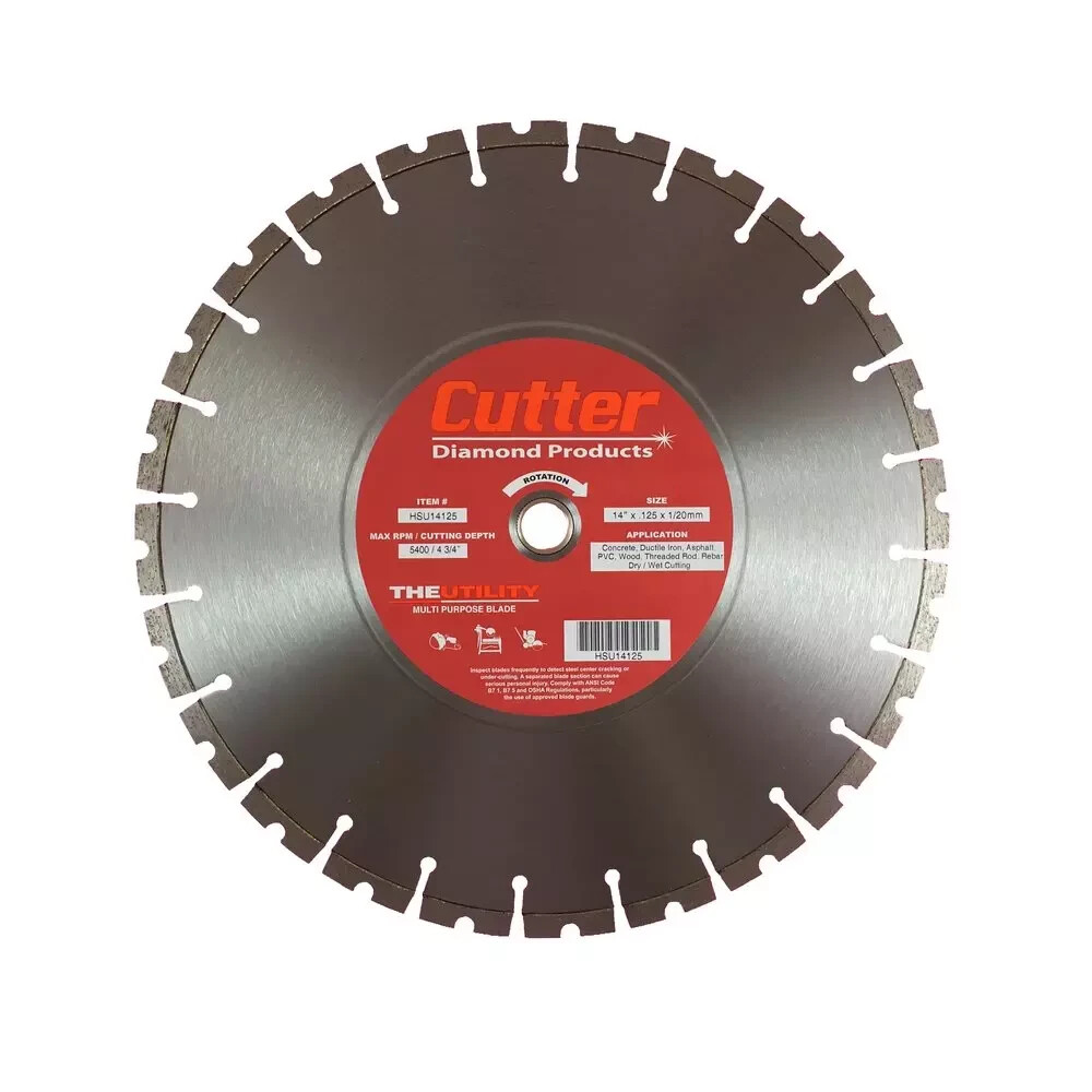 Cutter Diamond Products Saw Blade The Utility 14 in. Asphalt, Concrete