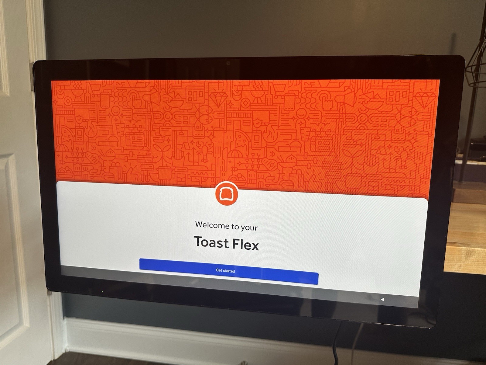 Toast Flex POS 22" Kitchen Display Touch Monitor TT500 w/ Mount & AC Adapter