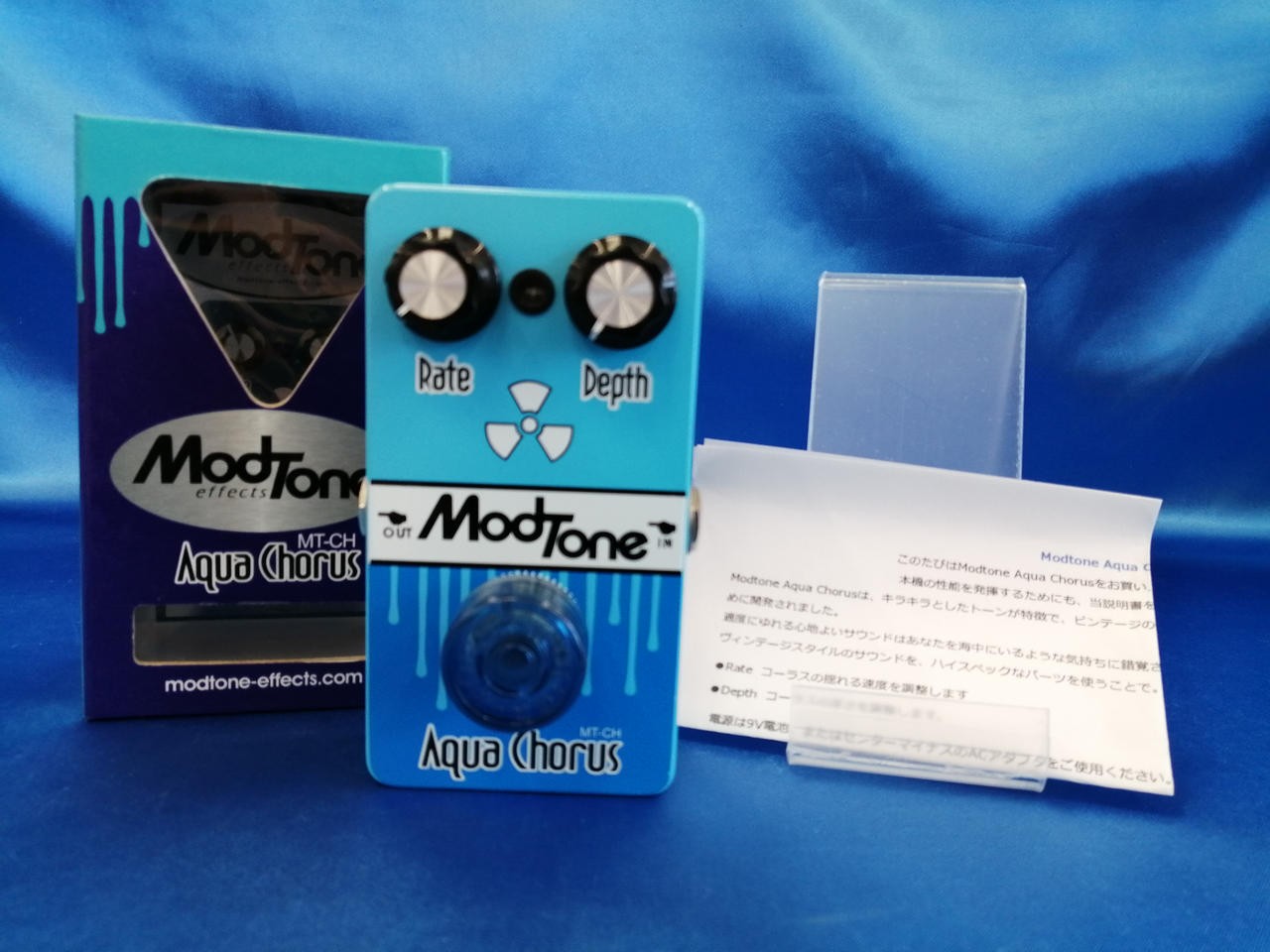 MODTONE Aqua Chorus Guitar Effects Pedal Vintage Rotary Effect Used