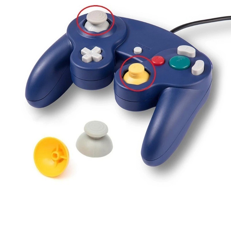 2PCS Replacement Analog Joystick Thumb Stick for Nintendo GameCube GC Controller