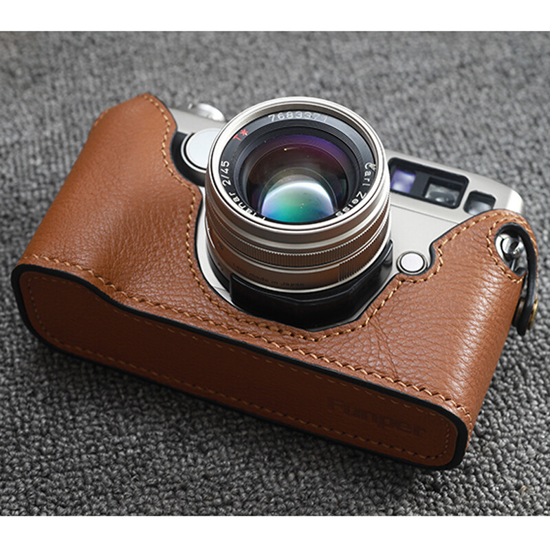 Handmade Real Leather Camera Half Case Bag Protect Covers Suitable For Contax G2