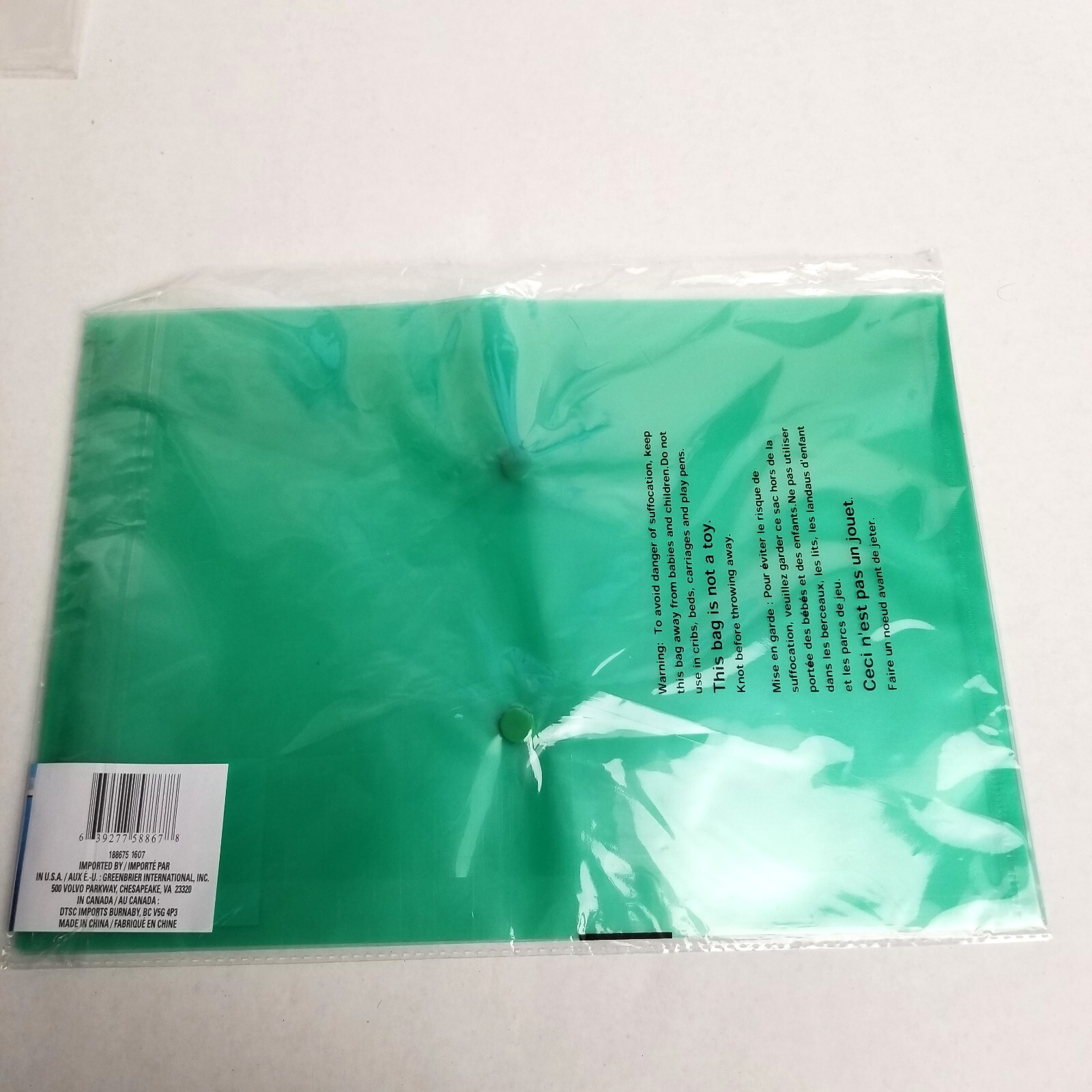 Plastic Document Wallets 12 Pack Button Closure Letter Size Office Organization