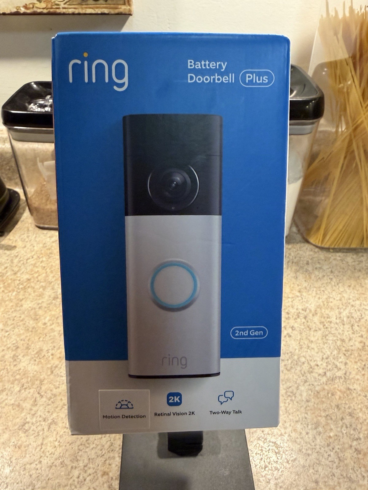 RING Battery Doorbell Plus Newest Model Sealed Retinal 2K 2nd Gen Brand New Seal