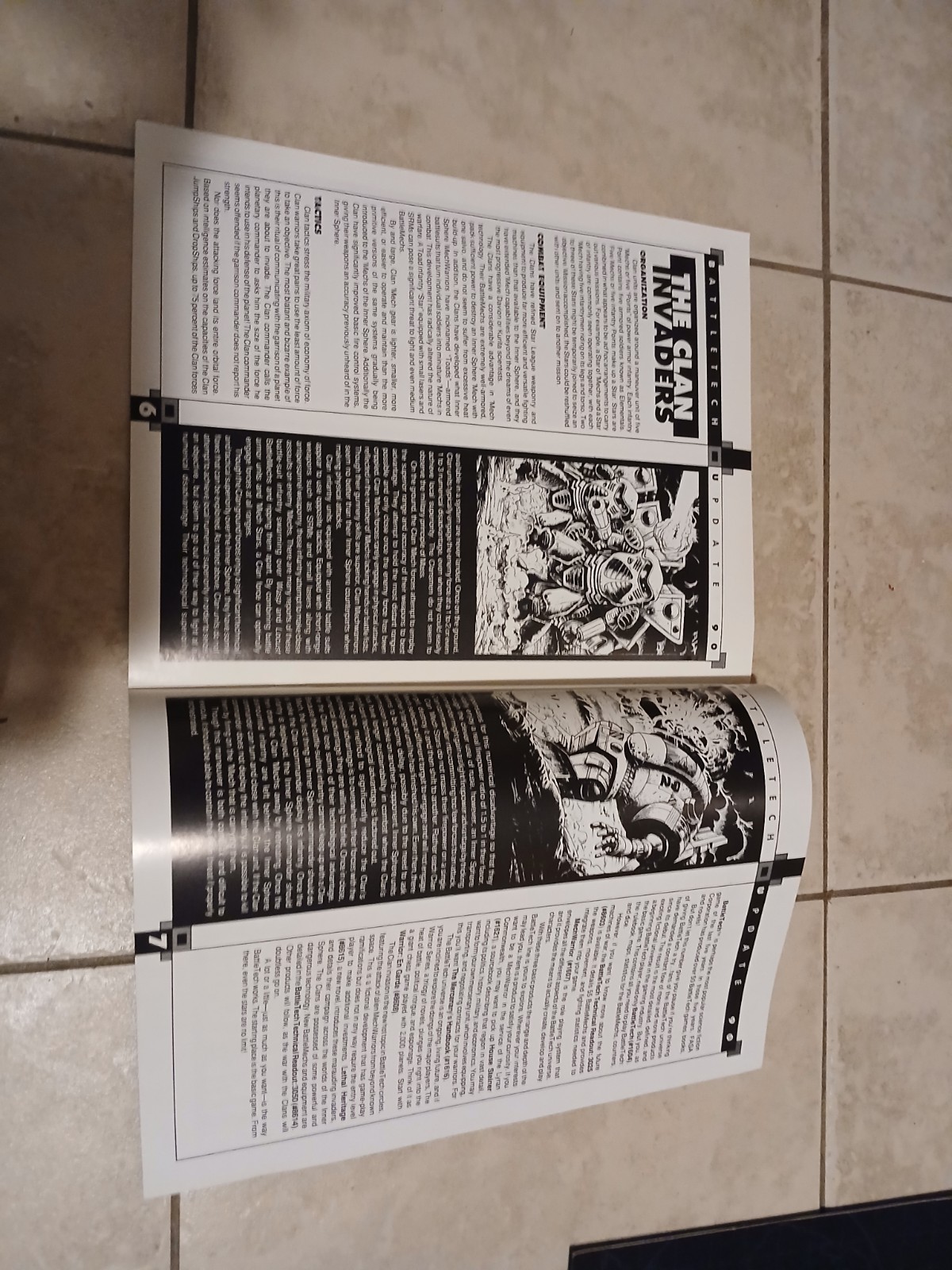 1990,1992,1993 Battletech Update Brochures Ex-MT