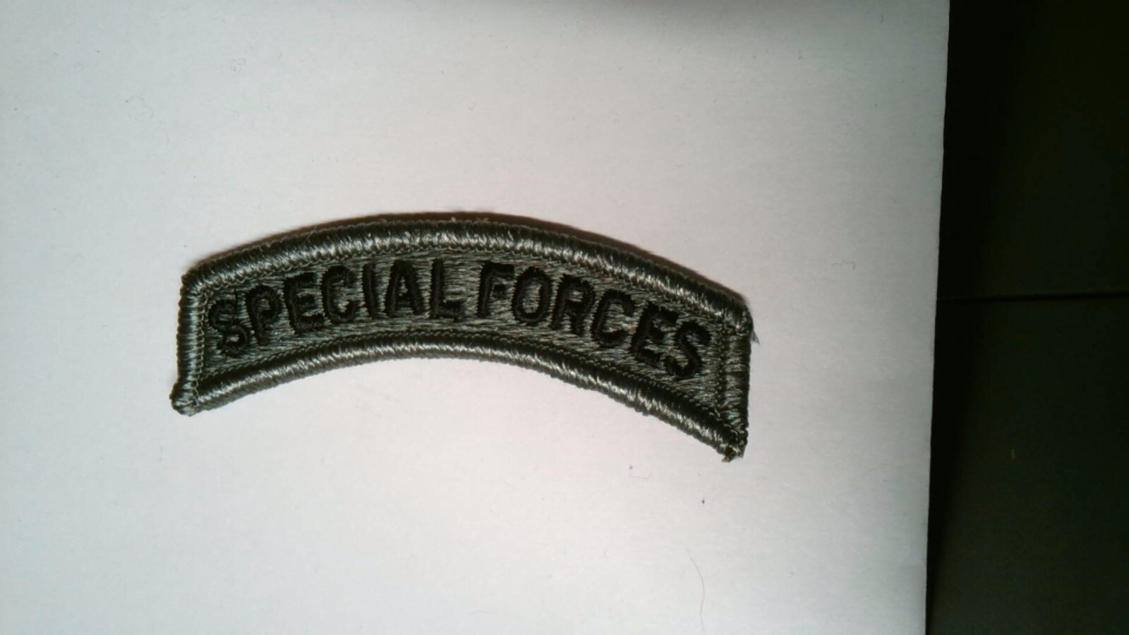 PATCH MILITARY SPECIAL FORCES TAB DIGITAL ACU HOOK AND LOOP BACK FOR ACUS