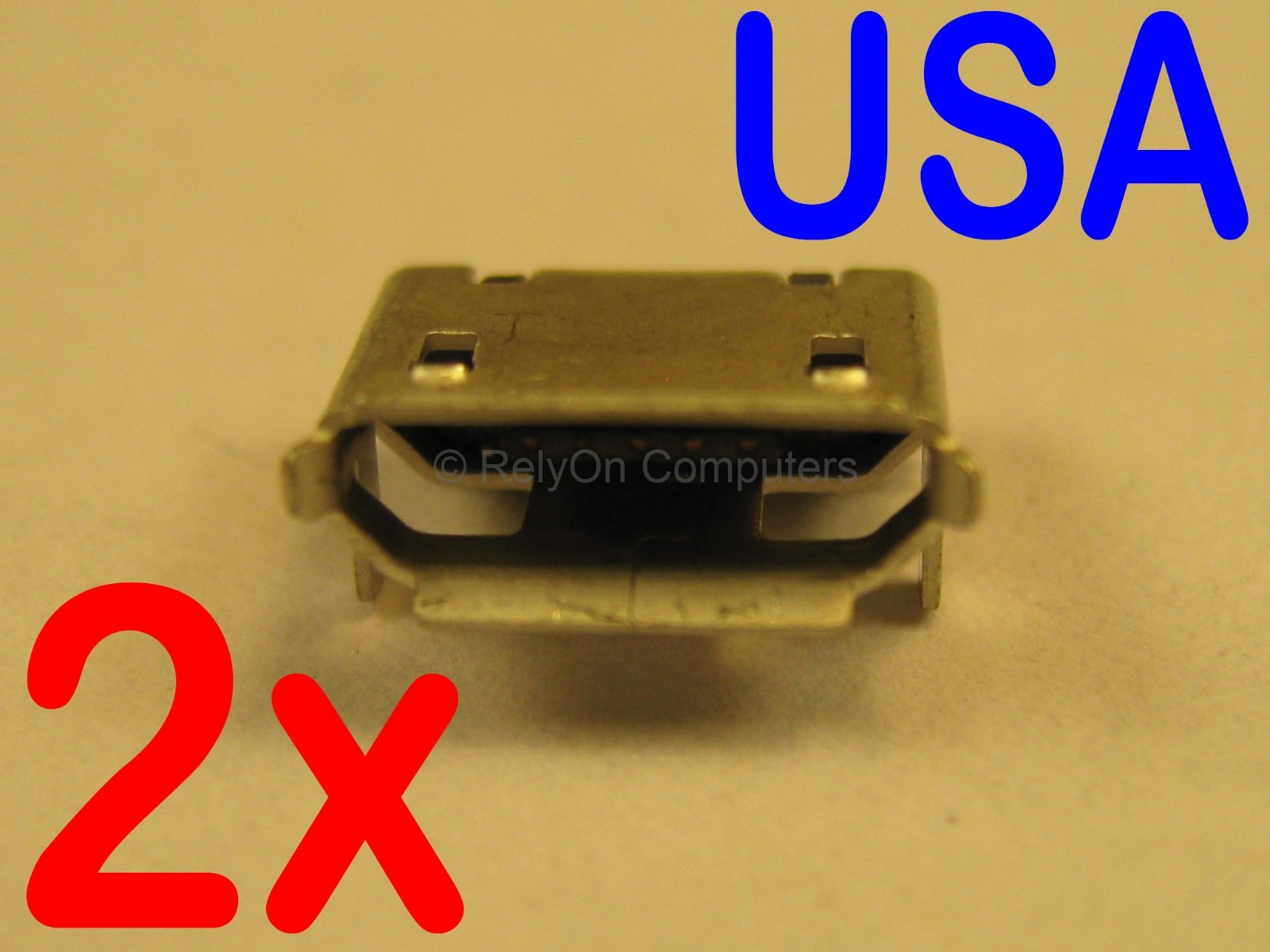 2x USB Charging Port Micro for Archeer Wireless Home Stereo A320 Bluetooth Spkr