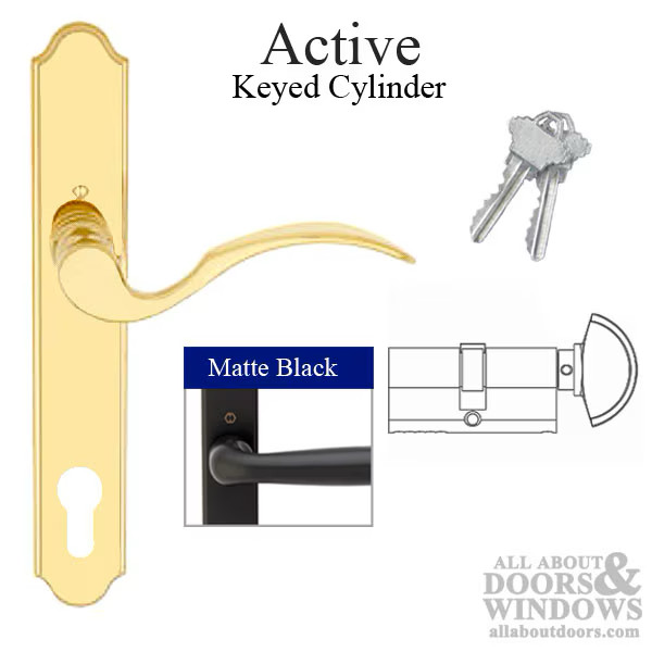 Munchen Active Handle Set M112PL/374N Matte Black