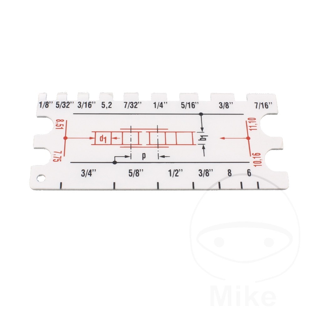 UK CHAIN SIZE GAUGE 1pc Fits Husaberg FC 501 Cross 1994-2000