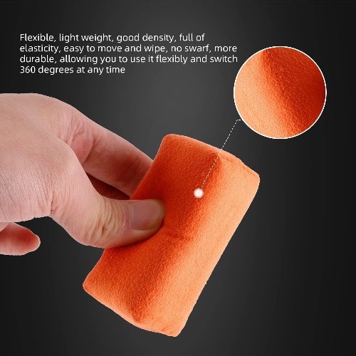 Microfiber Applicator Pad, Car Detailing Suede Sponge Applicator, 10Pcs Coating