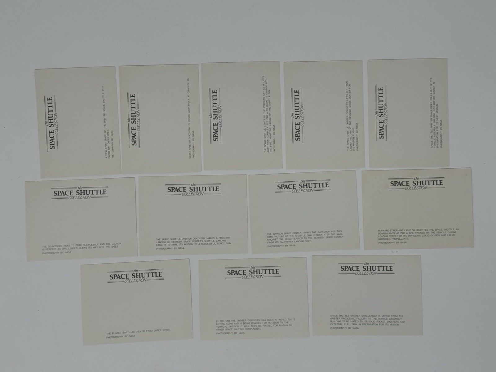 Space Shuttle Collection 12 Mini Pictures, Kimball Concepts With Case