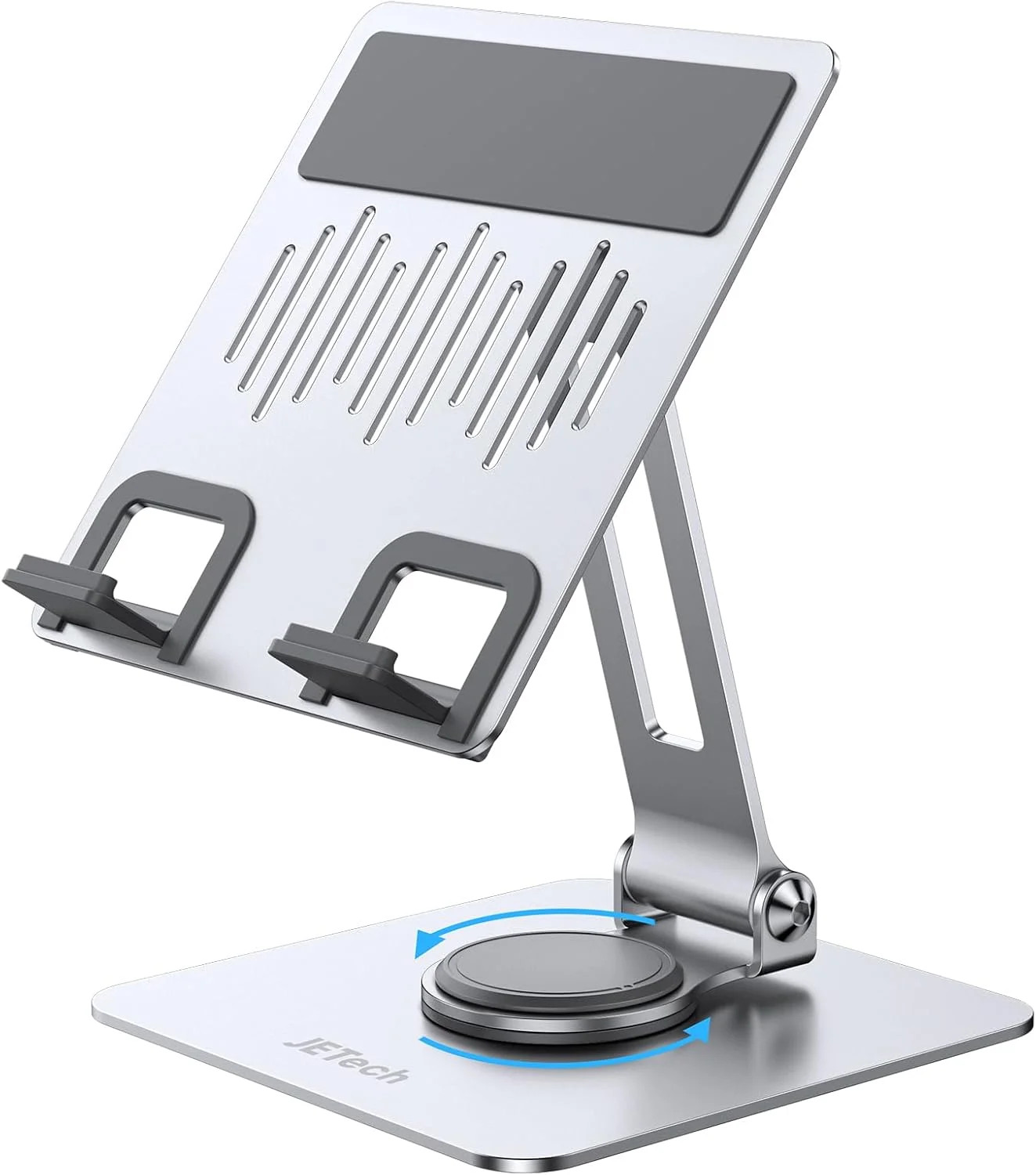 Tablet Stand, Adjustable Swivel Desktop Holder with 360 Degree Rotating B