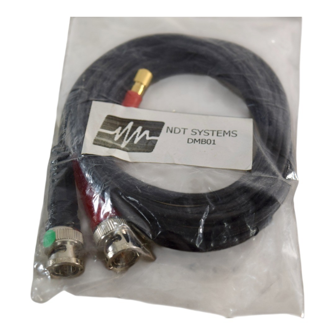 NEW NDT Systems DMB01 Dual Microdot to BNC Transducer Cable 6ft Ultrasonic