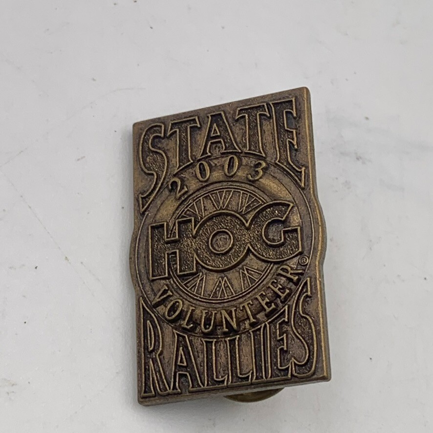 VTG 2003 Rare HOG State Rallies Volunteer Harley Davidson Motorcycle Riders Pin