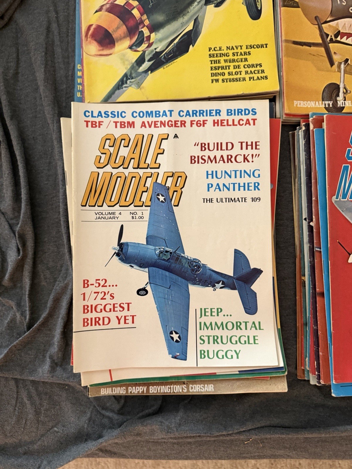 Scale modeler,First issue,First 7 Year complete set 1966-72,vol 1,no 3 missing