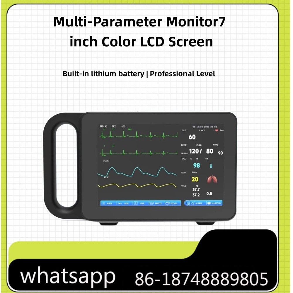 7 Inch Touch Screen Portable Multi-parameter Medical Vital Signs Monitor