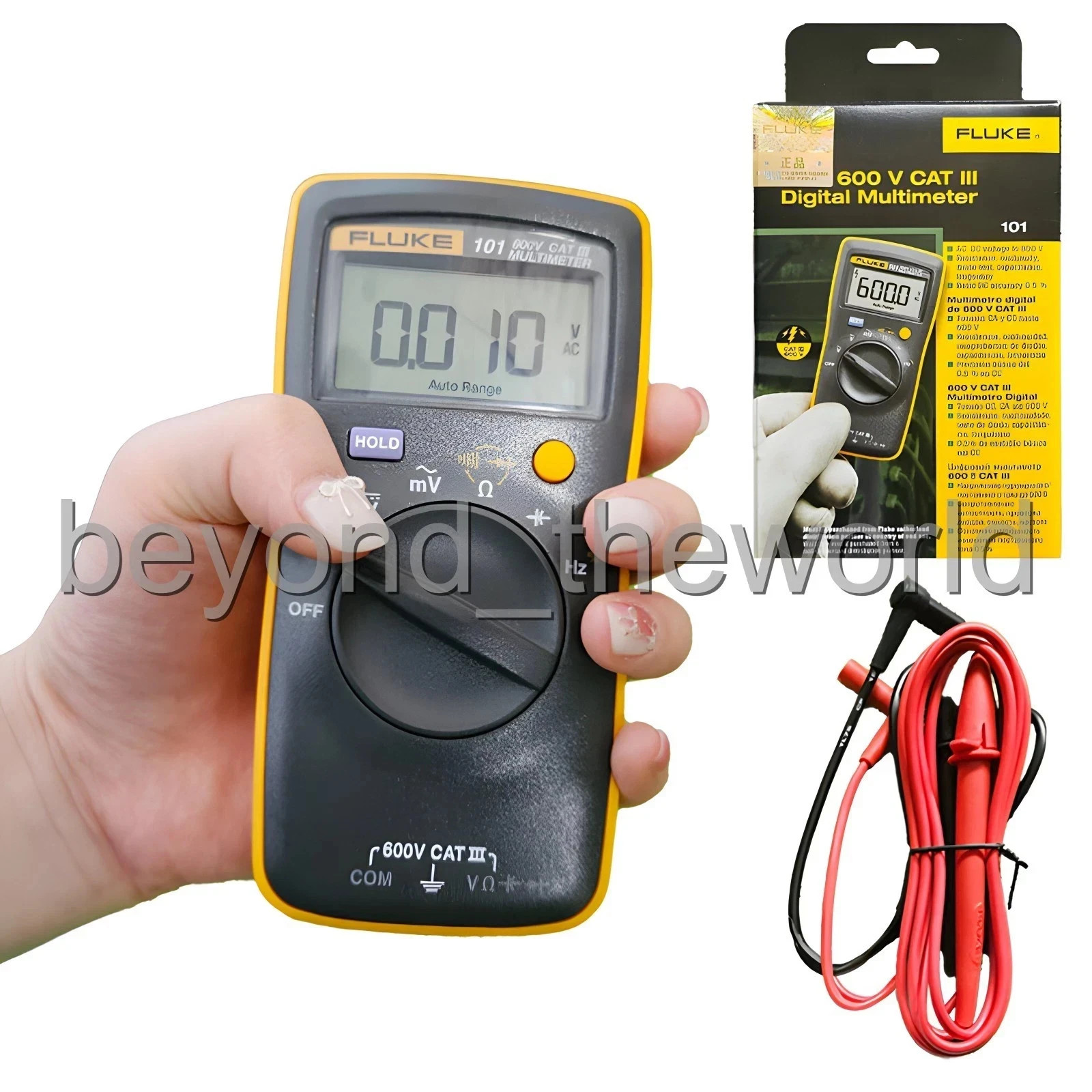 FLUKE 101 Basic Digital Multimeter Pocket Meter AC DC Volt Tester ⭐Tracking⭐