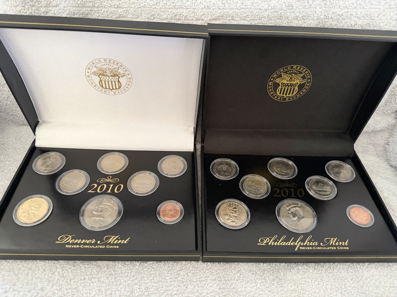 2010 Philadelphia and Denver Mint World Reserve Monetary Exchange.