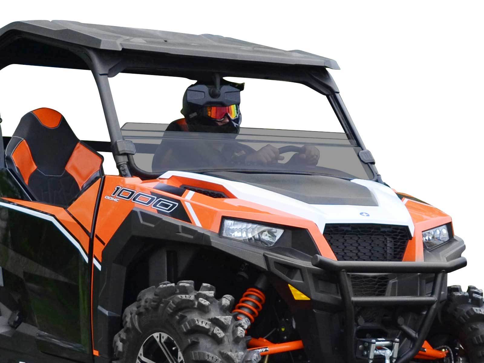 SuperATV Tinted Scratch Resistant Half Windshield for Polaris General 1000 / 4