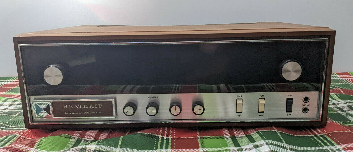 Vintage Heathkit AJ-15 Solid State Stereo Tuner Powers Up,Nice finish