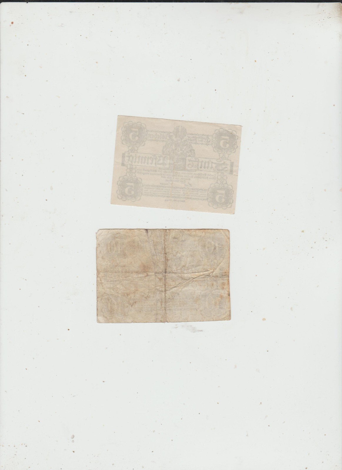 EISLEBEN TWO NOTES 1917
