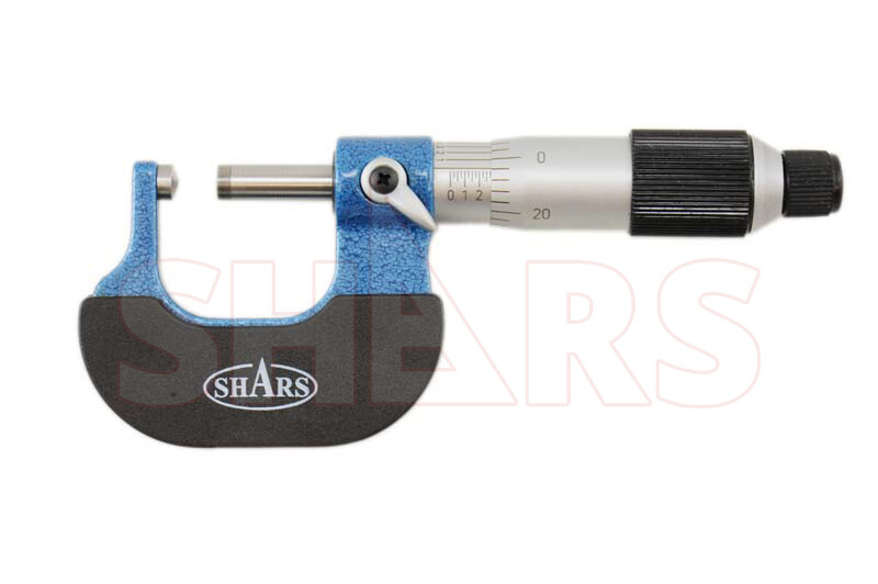 0- 1" PRECISION BALL MICROMETER .0001 CARBIDE THICKNESS !}