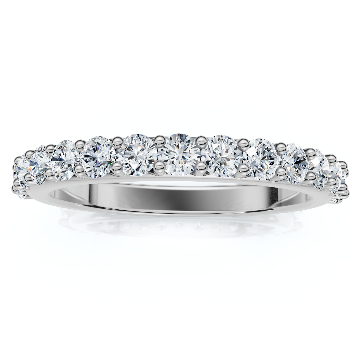 1/2Ct Diamond Anniversary Wedding Ring 14k Gold Lab Grown EF/VS
