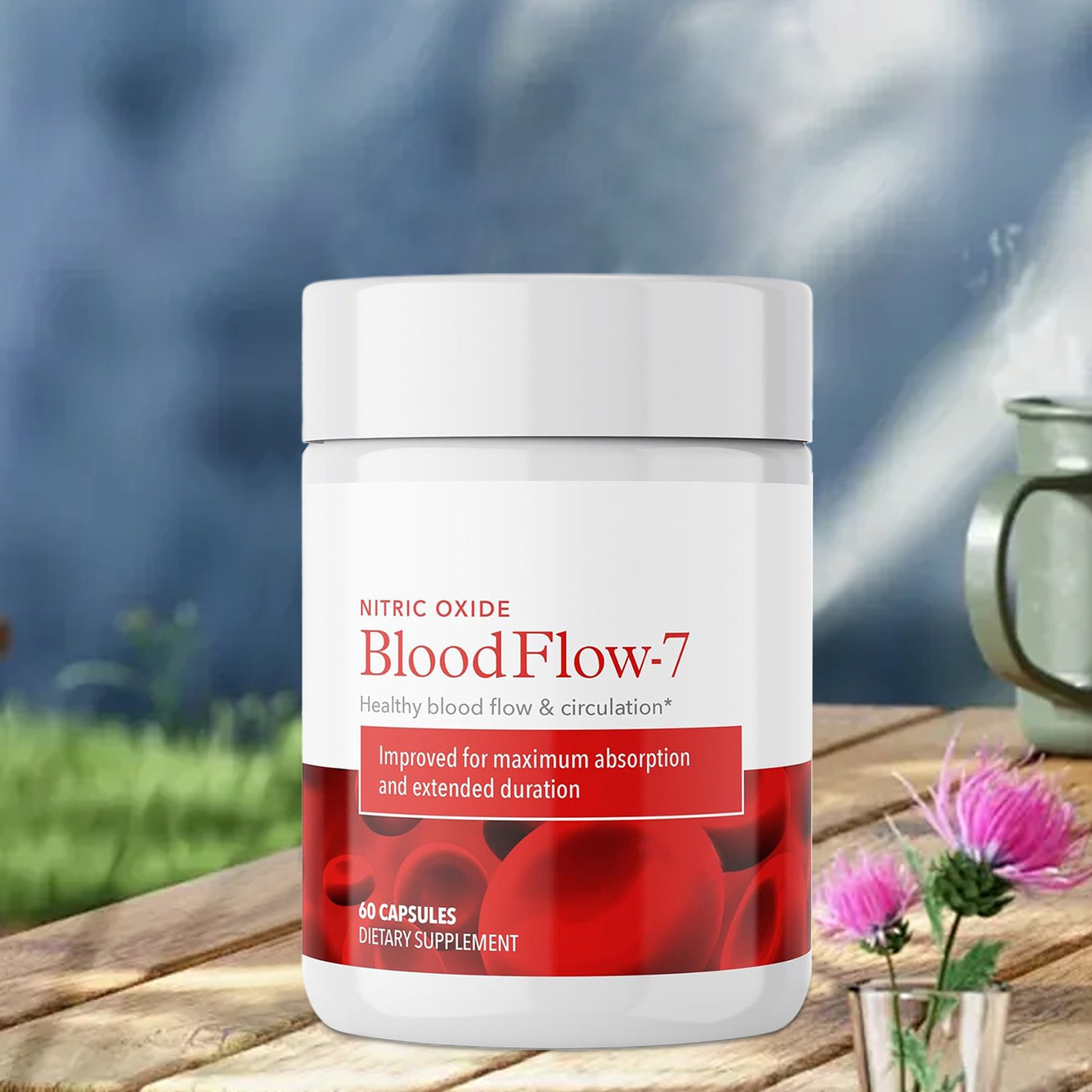 Juvenon BloodFlow-7 Nitric Oxide Supplement - 60 Capsules