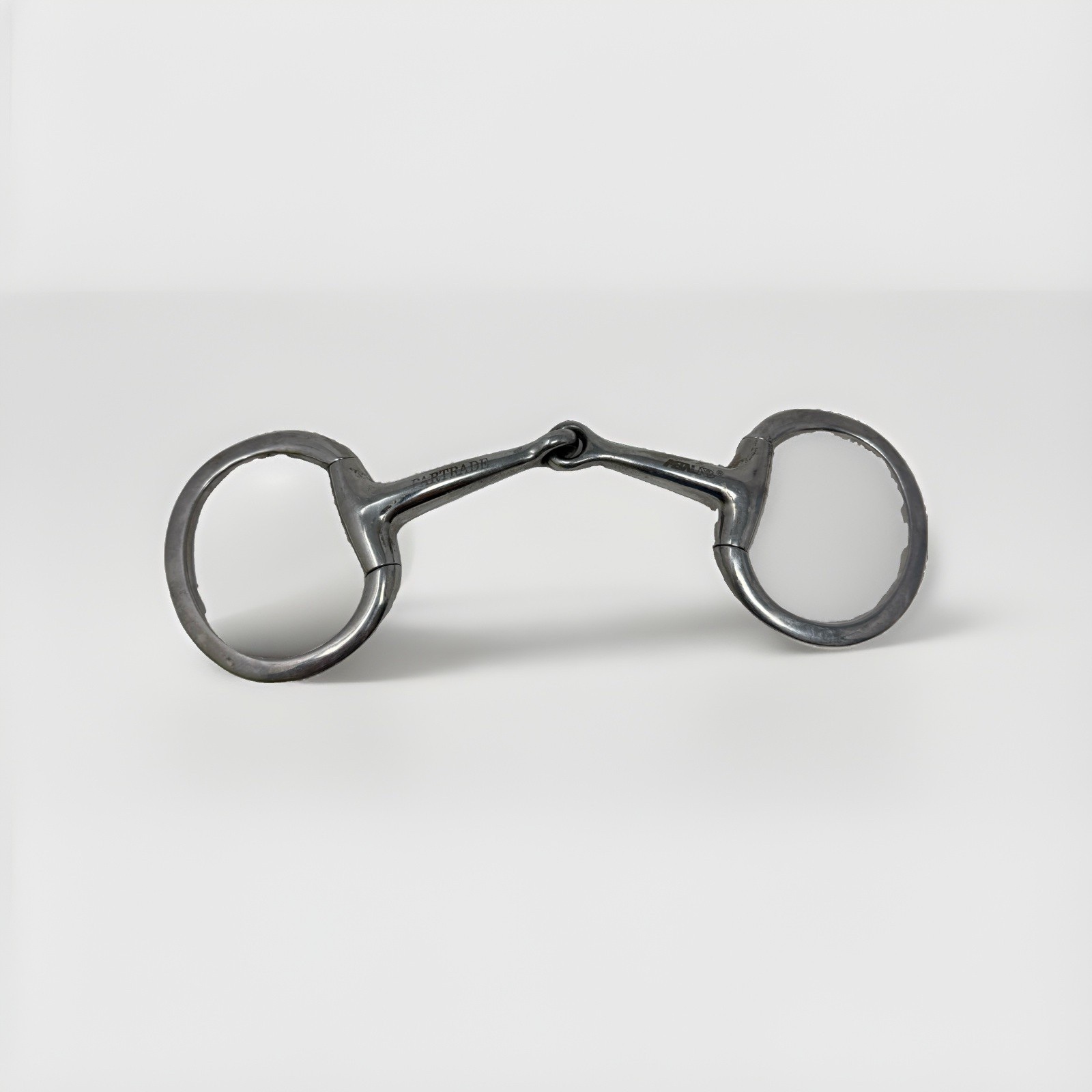 Partrade Jointed Thick Solid BRADOON EGGBUTT SNAFFLE  16MM 5.25” Stainless