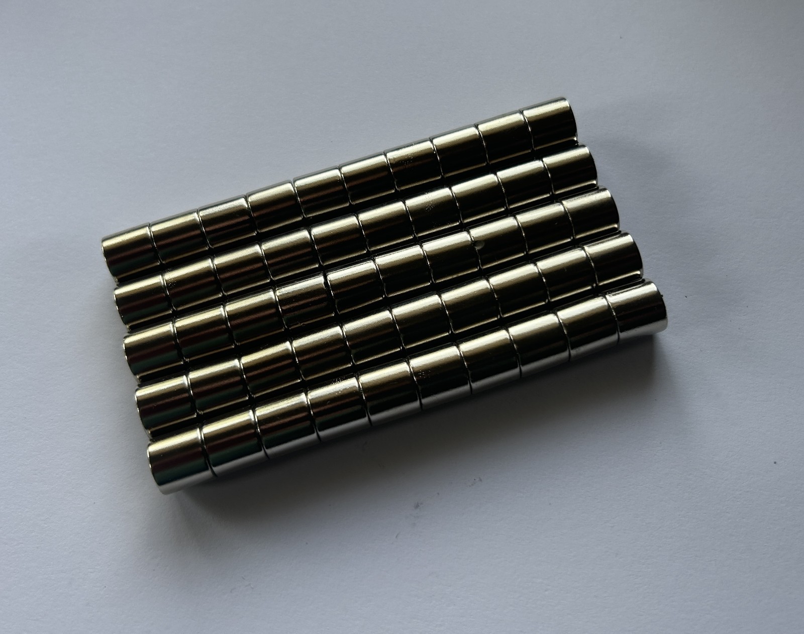 N35 Rare Earth Cylinder Neodymium Magnet 50 Pak - 9.1mm x 10mm - FREE SHIP!