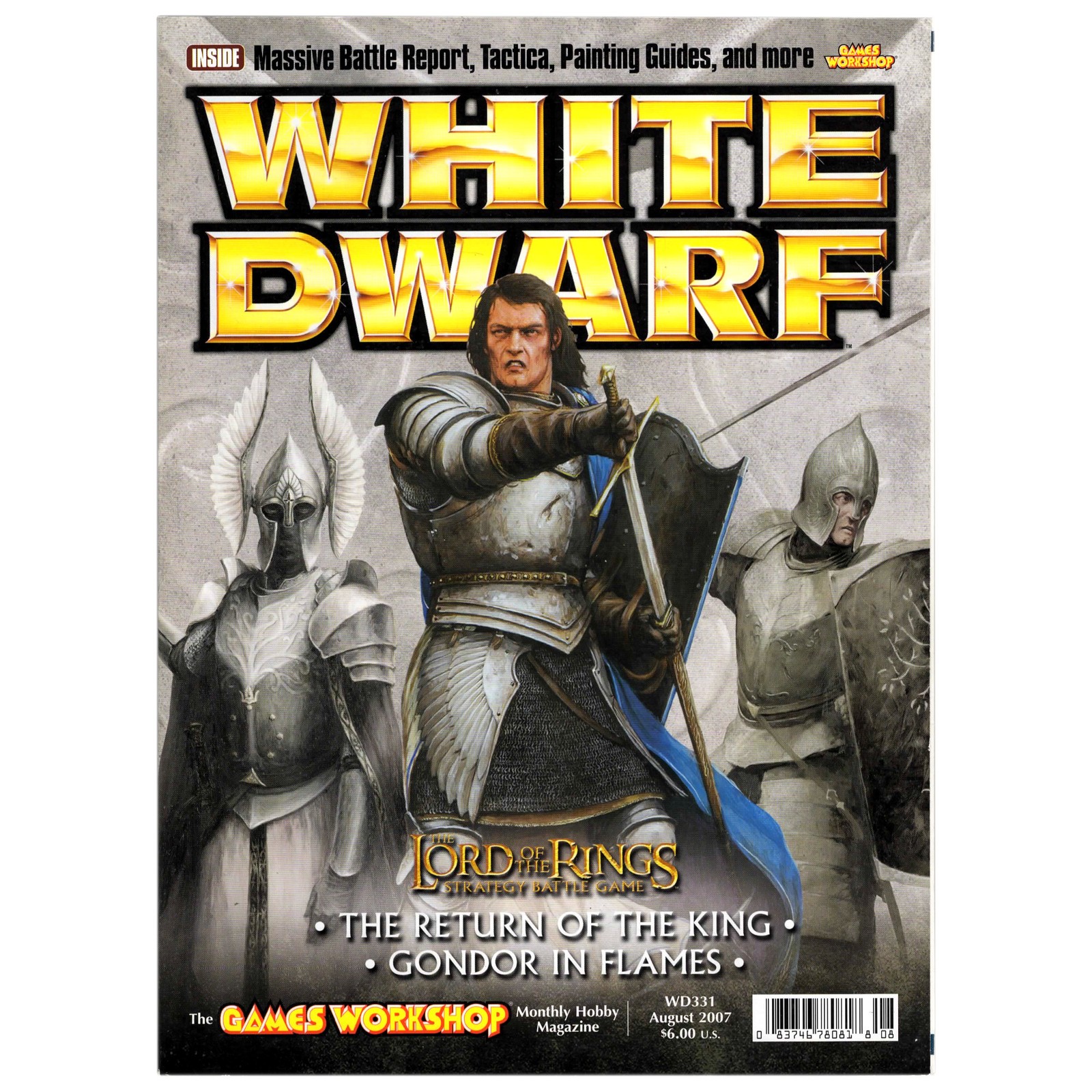 White Dwarf 331 August 2007 - Issue Pre-owned Warhammer Fantasy / 40k YHP