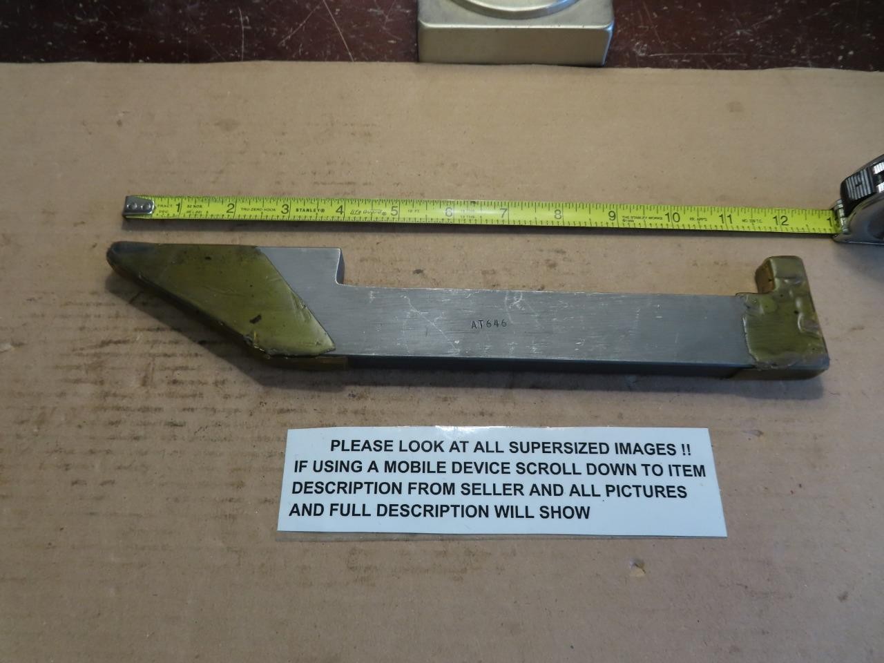 ATI AIRCRAFT LONG SLIM RIVET BUCKING BAR AT646 AIRCRAFT TOOL USA  NEW UNUSED