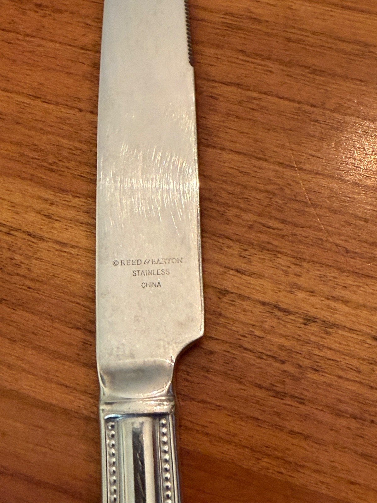 Reed & Barton WHITLEY 18/10 Stainless Flatware Bead Outline Edge - Choice