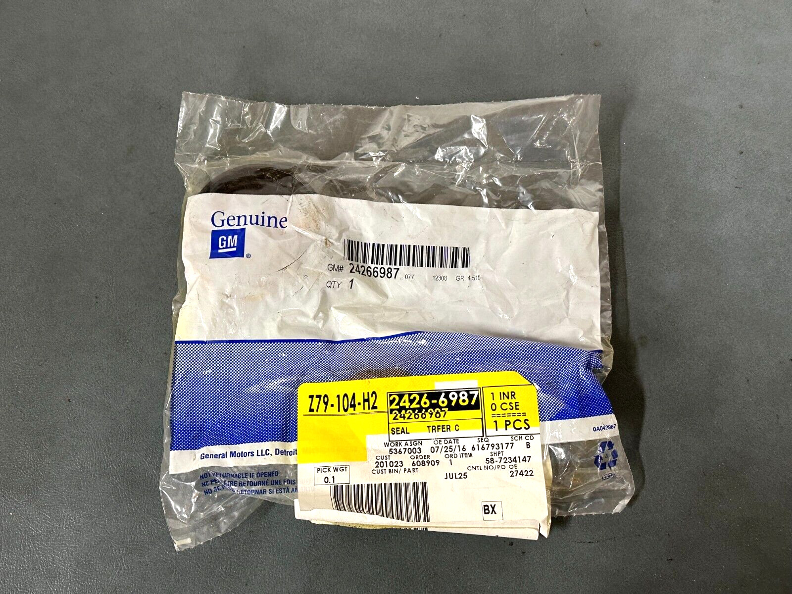 GM OEM NOS 24266987 Front Output Shaft Seal 2020-2023 Cadillac CT4 2.7L