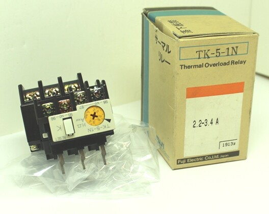 (1) NIB, FUJI, TK-5-1N Adjustable Overload Relay # 4NK0HL, 02.2 - 03.4 Amp